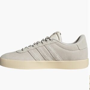 Adidas VL Court Suede Leather Ivory Casual Sneakers Shoes 8